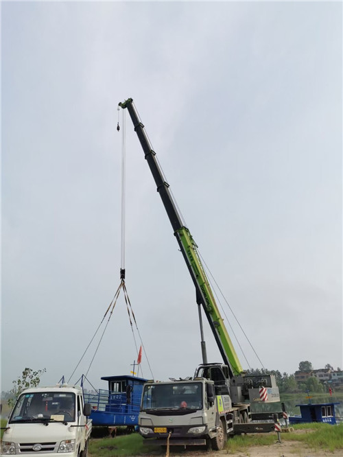 溪湖区桥梁建设吊装案例